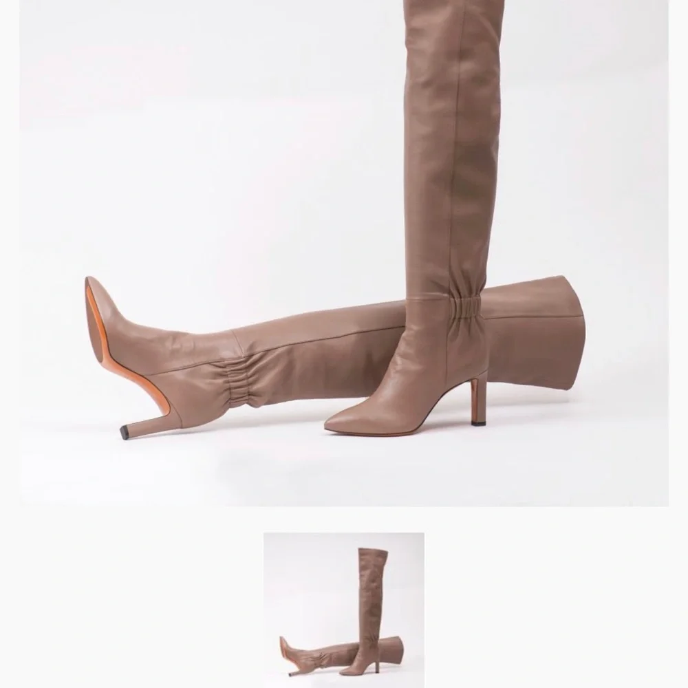 Santoni boots over the knee with stains shoe 👞 check pictures before purchasing - Picture 6 of 13